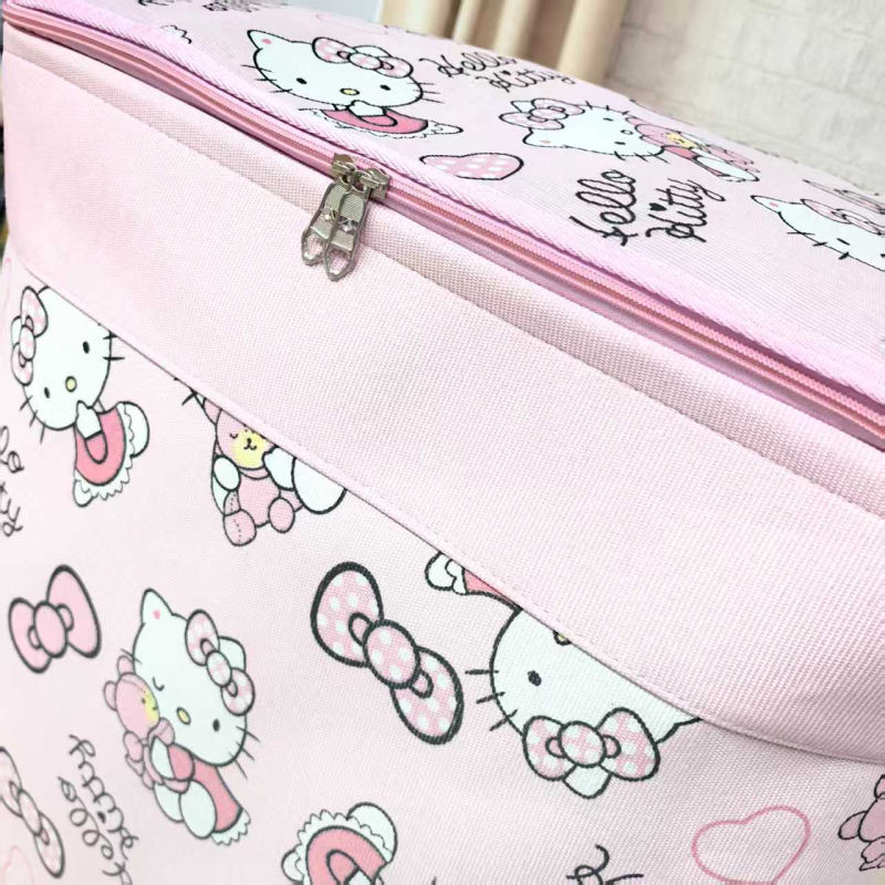 Organizator EVA de depozitare cu cârlig, formă cubică, imprimat cu desene animate, multifuncțional pentru pături, haine și pantofi