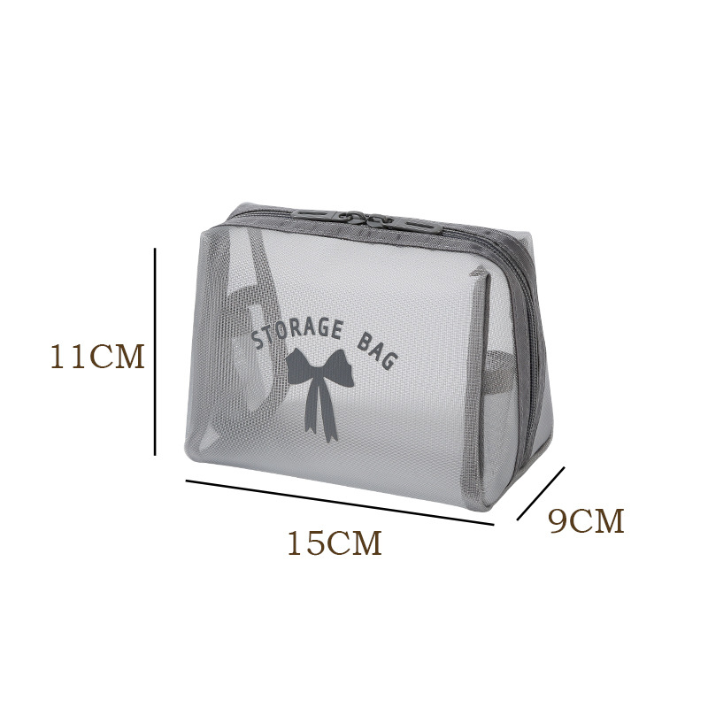 Mrežasta osmerokutna torbica za kozmetiku - stil torbe za ruke, PVC, višenamjenska, za putovanja, pohranu šminke i kupaonice