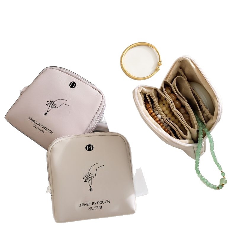 Geantă pentru bijuterii din PU – stil poșetă, depozitare multifuncțională pentru călătorii și machiaj