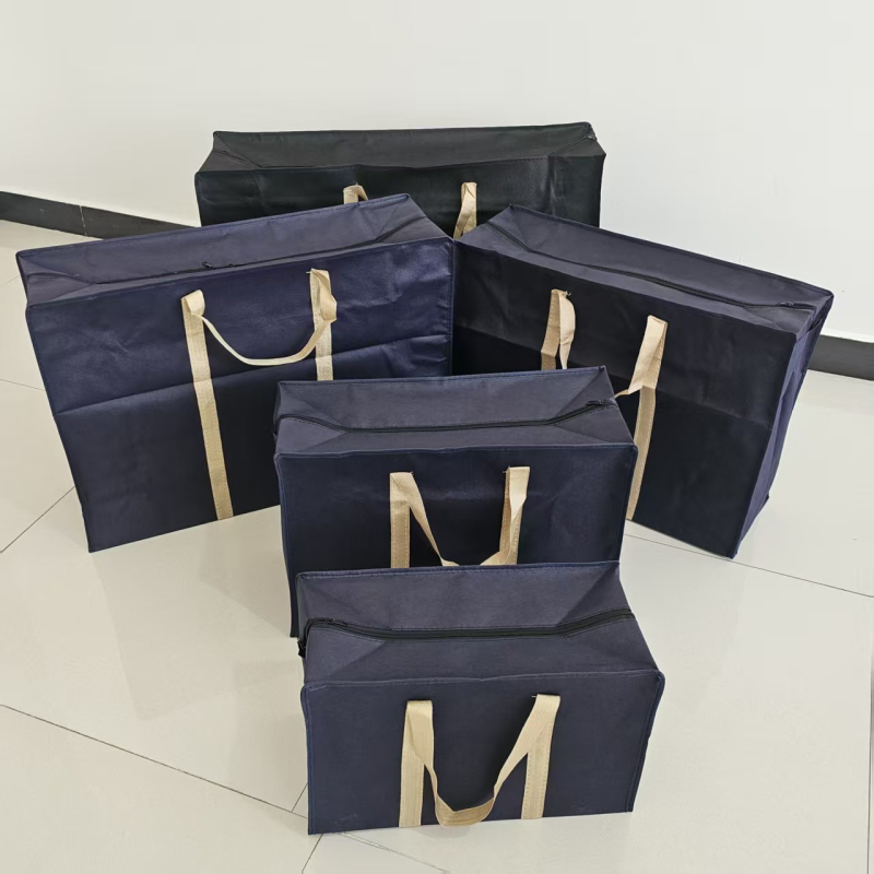 Geantă de depozitare pentru haine, capacitate 56–75 L, material textil nețesut, rezistent la uzură, culoare solidă, simplitate urbană