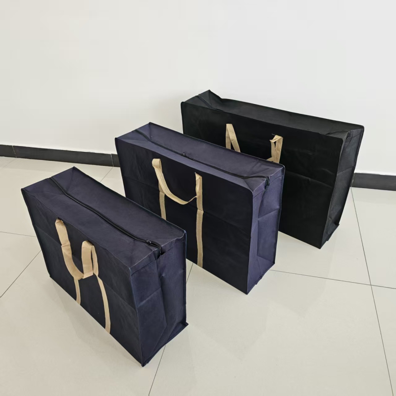 Geantă de depozitare pentru haine, capacitate 56–75 L, material textil nețesut, rezistent la uzură, culoare solidă, simplitate urbană