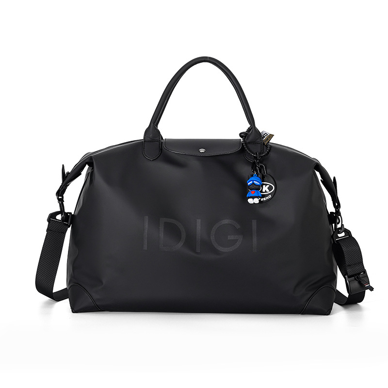 Sportska torba za fitness s odjeljkom suho/mokro, unisex torba za kratka putovanja preko ramena, PU materijal, kapacitet 36-55L, vodootporna, proširiva, podstava od poliestera