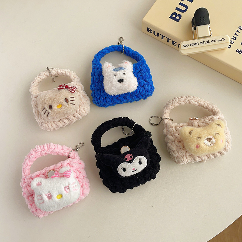 Чанта за бижута, платнена, стил мультяшно сладък, форма на ръчна чанта, мултифункционална за пътуване