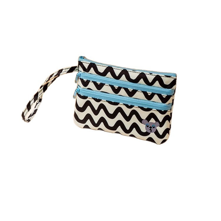 Geantă pentru carduri și documente, stil geantă de mână, din pânză, model B4323, multifuncțională pentru călătorii de recreere