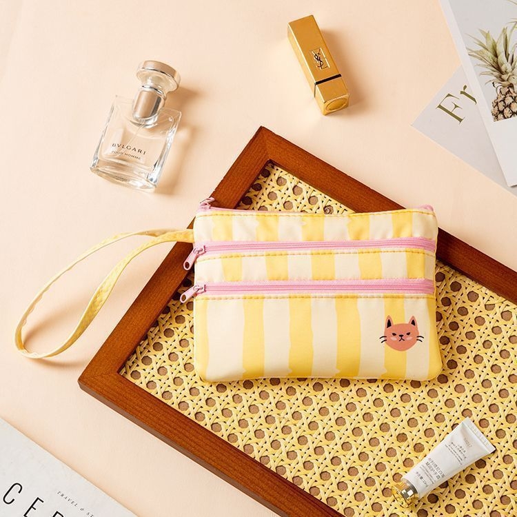 Geantă pentru carduri și documente, stil geantă de mână, din pânză, model B4323, multifuncțională pentru călătorii de recreere