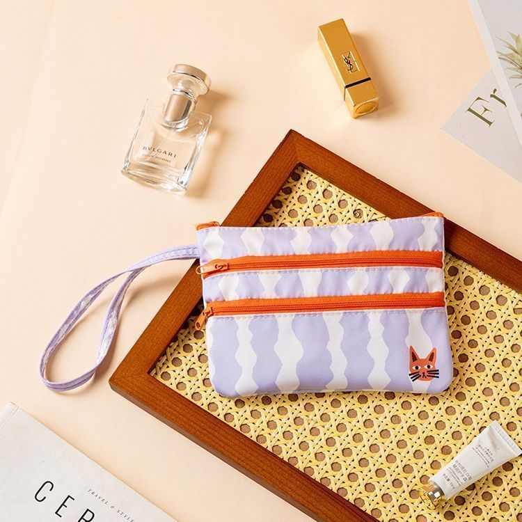 Geantă pentru carduri și documente, stil geantă de mână, din pânză, model B4323, multifuncțională pentru călătorii de recreere