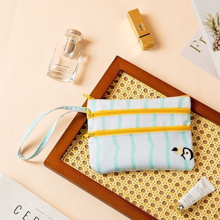 Geantă pentru carduri și documente, stil geantă de mână, din pânză, model B4323, multifuncțională pentru călătorii de recreere