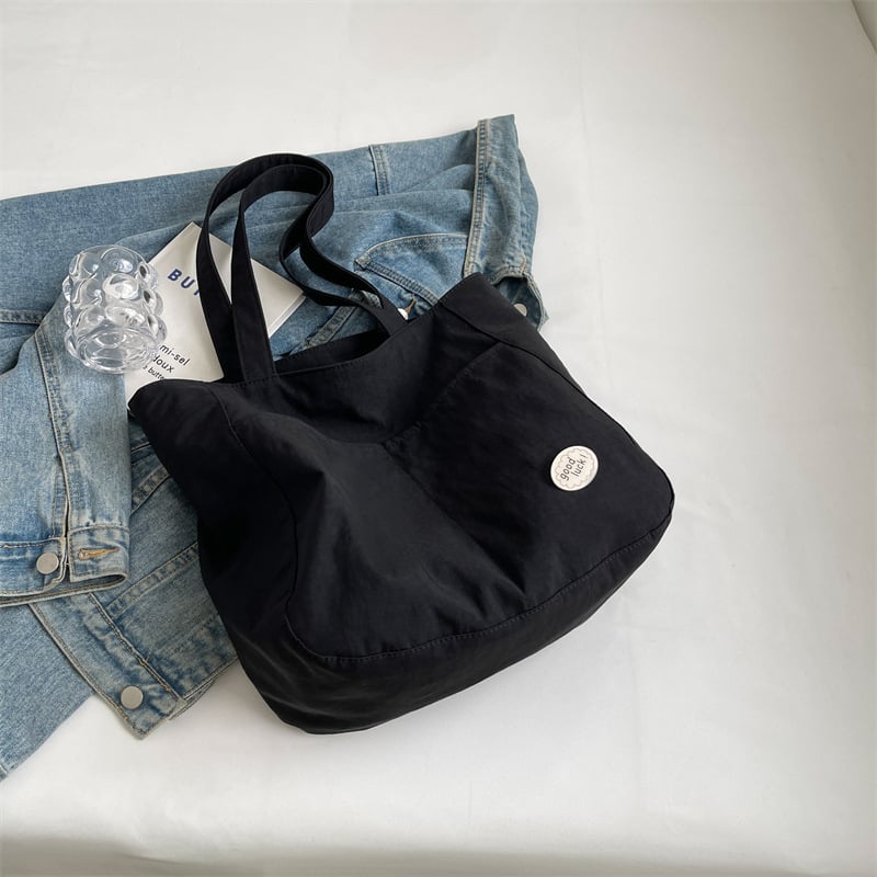 Ženska platnena Tote torba — ulični stil, materijal: platno, vertikalni kvadratni oblik, zatvarač, podstava od poliestera