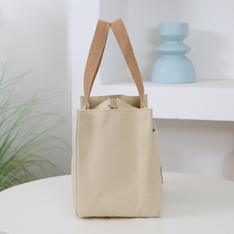 Platnena četvrtasta torbica sa zatvaračem, unutarnja džep za telefon, međusloj i platnena podstava za svakodnevnu upotrebu