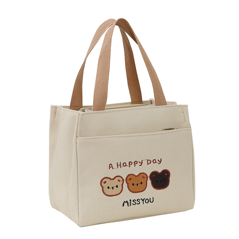 Platnena četvrtasta torbica sa zatvaračem, unutarnja džep za telefon, međusloj i platnena podstava za svakodnevnu upotrebu