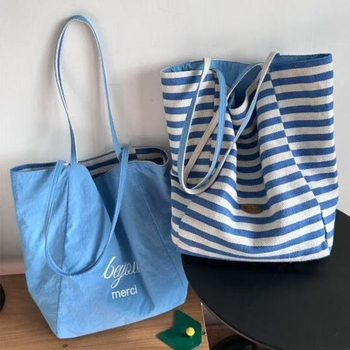 Nylon tote torba s unutarnjim patch džepom, poliester podstava, otvoreni gornji dio, dvostruke naramenice, ljeto 2025