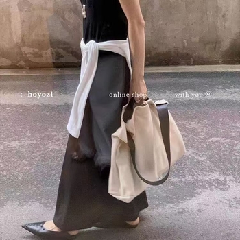 Kanvas torba preko ramena, gradski jednostavan stil, horizontalni četverokutni oblik, unutarnja džep sa zipom, podstava od platna