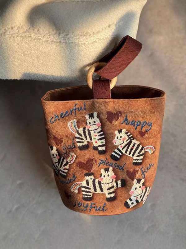 Cilindrična platnena torba s zatvaranjem, poliester-pamuk materijal, torba za dokumente, pamukasta podstava, dvostruke naramenice