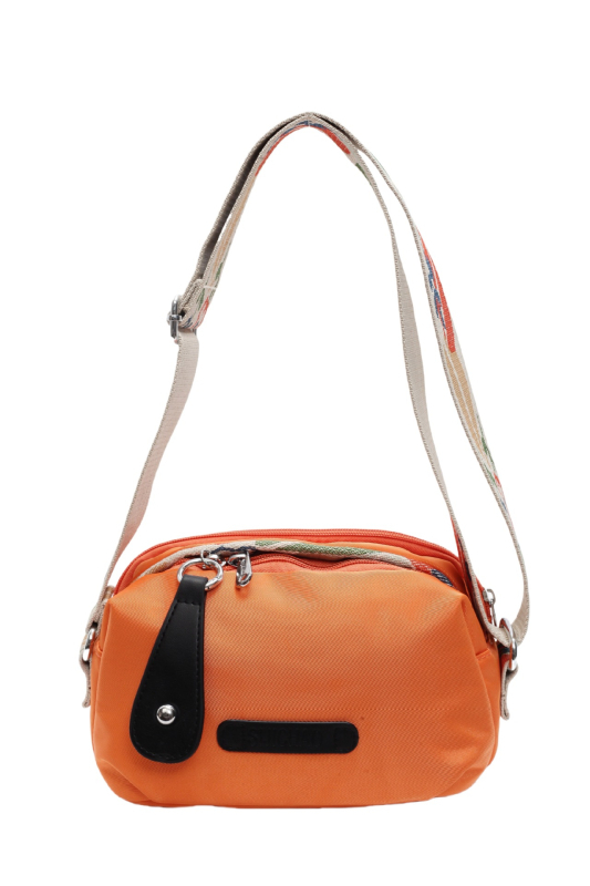 Crossbody torba za muškarce i žene, unisex dizajn, Oxford platno, ovalni oblik, zatvarač, podstava od poliestera