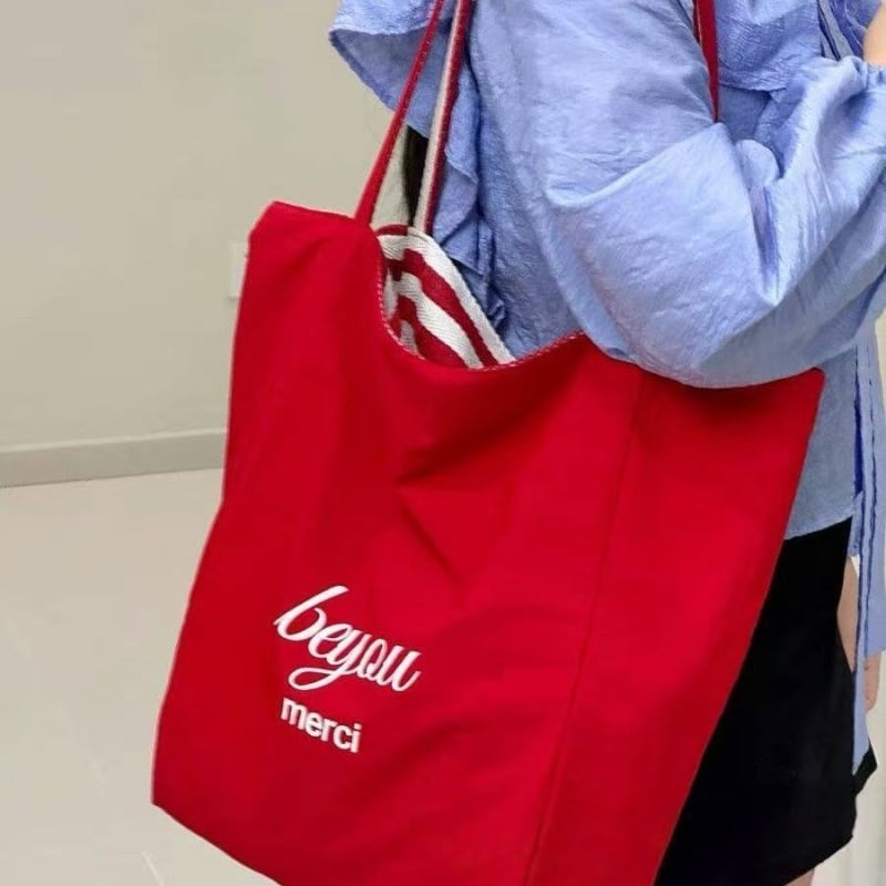 Platnena Tote torba, gradski stil, Oxford tkanina, uspravni kvadratni oblik, otvoren gornji dio