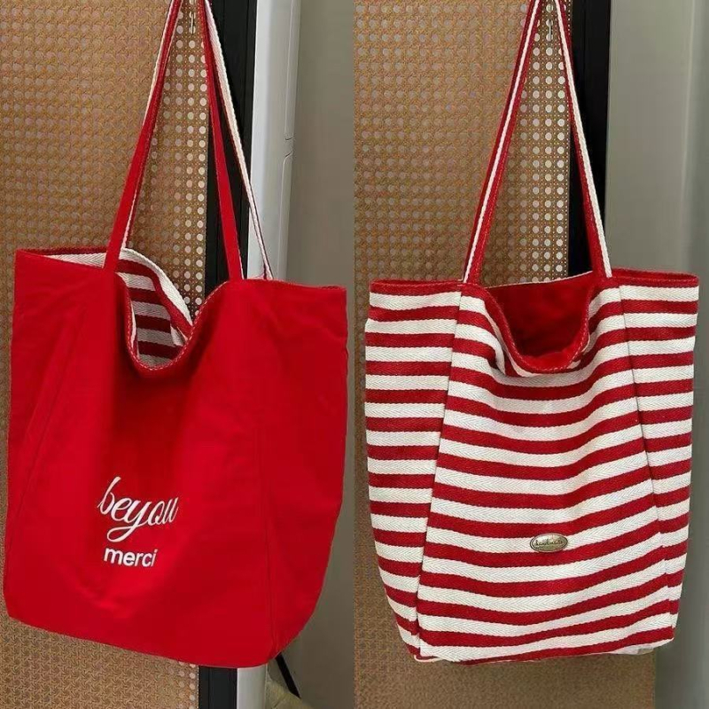 Platnena Tote torba, gradski stil, Oxford tkanina, uspravni kvadratni oblik, otvoren gornji dio