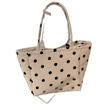 Platnena Tote torba - horizontalni kvadratni oblik, podstava od poliestera, izlazak u jeseni 2025., idealna za svakodnevnu upotrebu