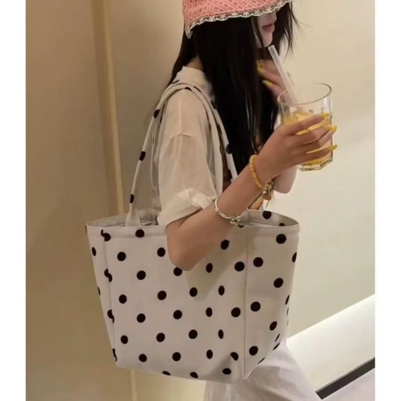 Platnena Tote torba - horizontalni kvadratni oblik, podstava od poliestera, izlazak u jeseni 2025., idealna za svakodnevnu upotrebu