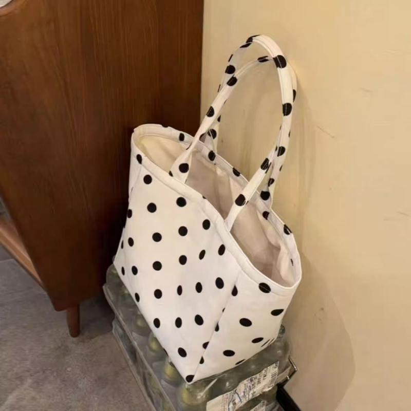 Platnena Tote torba - horizontalni kvadratni oblik, podstava od poliestera, izlazak u jeseni 2025., idealna za svakodnevnu upotrebu