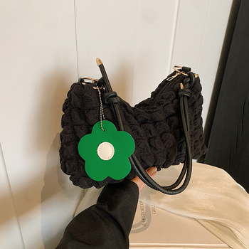 Platnena torbica preko ramena s ZIP-om, oblik knedle, gradski minimalistički stil, bez podstave