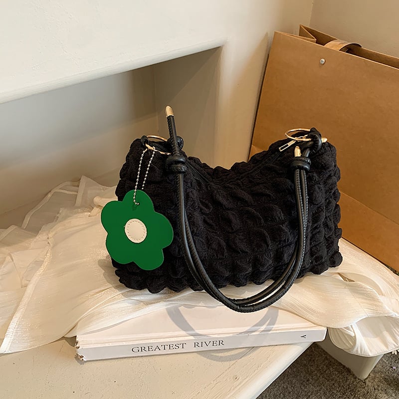 Platnena torbica preko ramena s ZIP-om, oblik knedle, gradski minimalistički stil, bez podstave