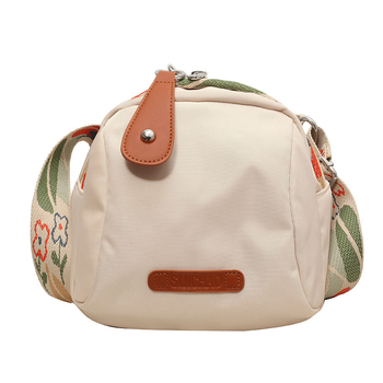 Crossbody torba u obliku školjke, najlon, zatvarač, poliester podstava, unutarnji džep sa zatvaračem, jedan remen, za slobodno vrijeme i putovanja