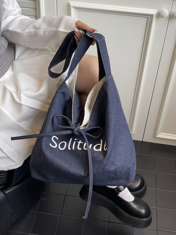 Kaleer platnena Tote torba — gradski minimalistički stil, otvoreni vrh, jedna naramenica