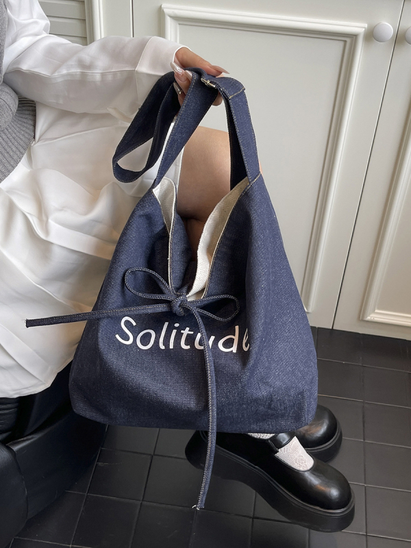 Kaleer platnena Tote torba — gradski minimalistički stil, otvoreni vrh, jedna naramenica