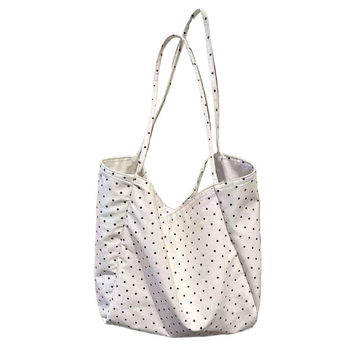 Uniszex vászon tote táska laminált cipzáras zsebbel, tavasz 2024