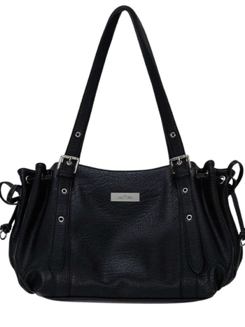 Torba Tote od prave kože, oblik knedle, zatvaranje na munju, unisex stil