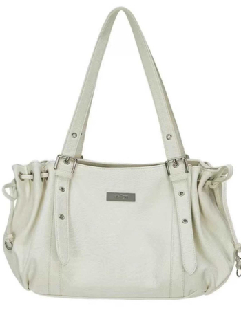 Torba Tote od prave kože, oblik knedle, zatvaranje na munju, unisex stil