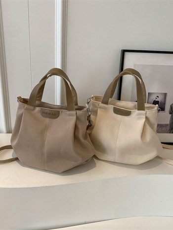 Nylon tote torba za poslovna putovanja — horizontalni kvadratni oblik, zatvarač, unutarnja džep s zipom, vanjski džep, poliester podstava