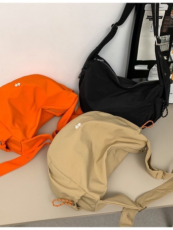 Unisex dumpling torba od najlona, zatvarač, unutarnja džep na zip