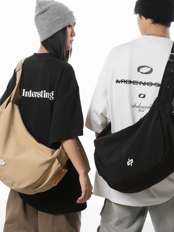 Unisex dumpling torba od najlona, zatvarač, unutarnja džep na zip