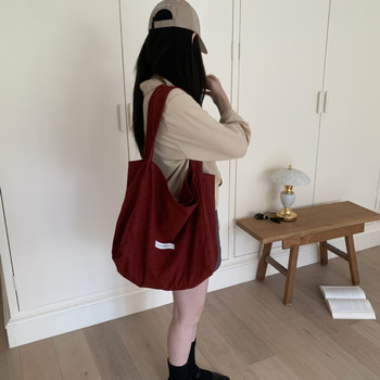 Női vászontáska pöttyös mintával, friss és édes stílus, tote táska nagy kapacitással, vödrös formájú, nyitott felső rész, bélés nélkül