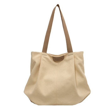 Torba Tote od platna - minimalistički stil, zatvarač, vodoravni četverokutni oblik, unutarnja džep, Lasting