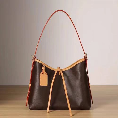 Visokokvalitetna klasična monogram tote torba, mala veličina, s unutarnjim umetkom, rameni ili crossbody remen, dizajn leptir