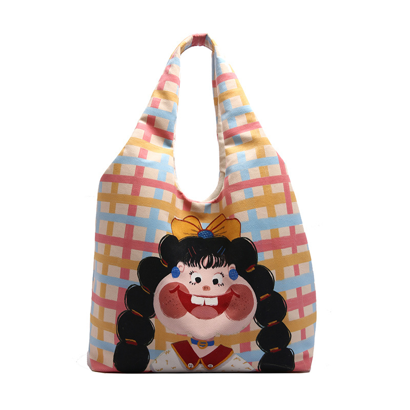 Torba preko ramena, unisex stil, kompozitni materijal, horizontalni četvrtasti oblik, platnena podstava, unutarnji laminirani džep s zatvaračem