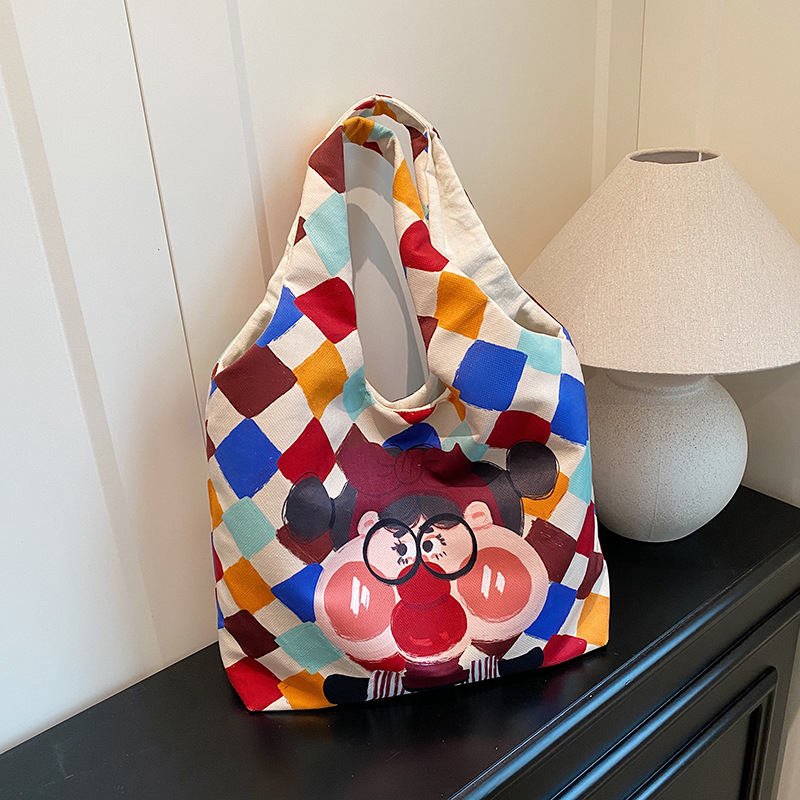 Torba preko ramena, unisex stil, kompozitni materijal, horizontalni četvrtasti oblik, platnena podstava, unutarnji laminirani džep s zatvaračem
