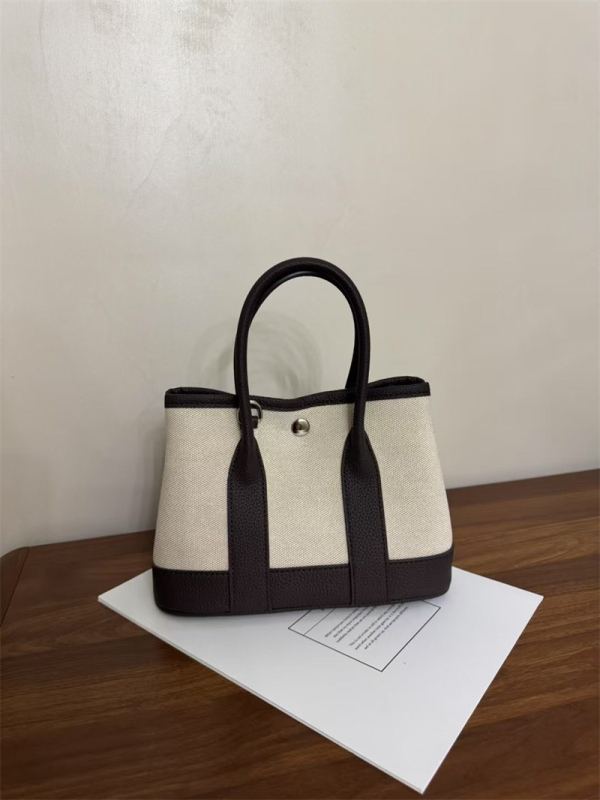Ženska platnena torba s patchwork dizajnom, tote torba za vrt garden, otvoreni vrh, ulični stil, džep za telefon, jednostruki remen, ljeto 2025