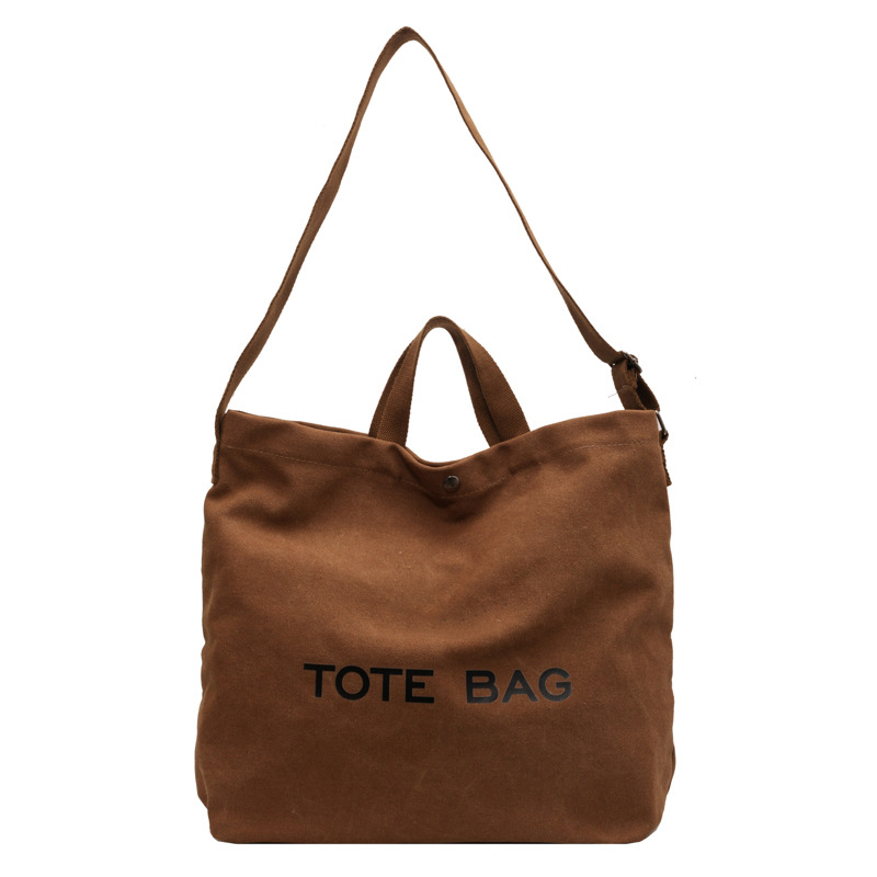 Platnena Tote torba od platna, horizontalni kvadratni oblik, magnetsko zatvaranje, unutarnja zip pretinica i pretinac za ID karticu, cross-body stil za svakodnevnu upotrebu
