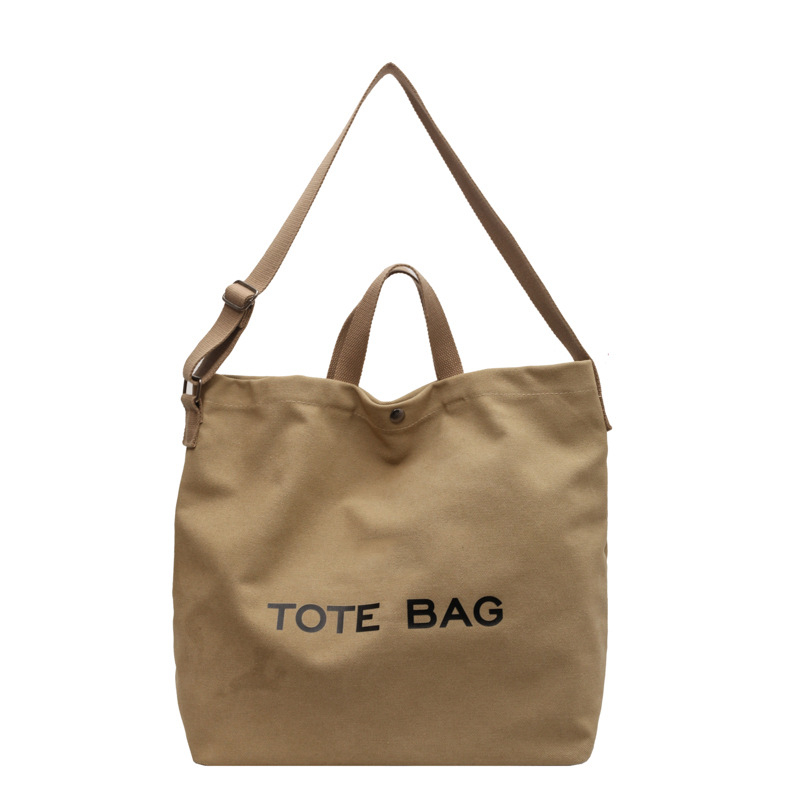 Platnena Tote torba od platna, horizontalni kvadratni oblik, magnetsko zatvaranje, unutarnja zip pretinica i pretinac za ID karticu, cross-body stil za svakodnevnu upotrebu