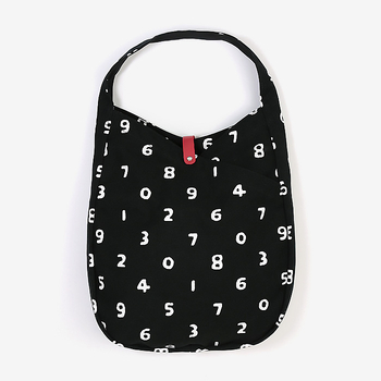 Platnena tote torba za rame, gradski stil Urban Simplicity, horizontalni kvadratni oblik, magnetno zatvaranje