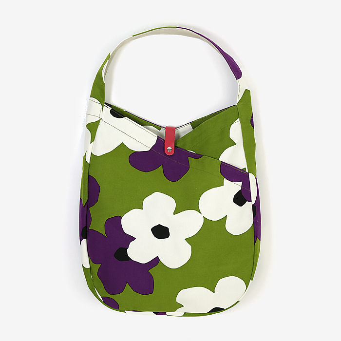 Platnena tote torba za rame, gradski stil Urban Simplicity, horizontalni kvadratni oblik, magnetno zatvaranje