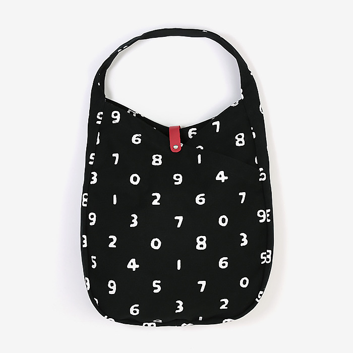 Platnena tote torba za rame, gradski stil Urban Simplicity, horizontalni kvadratni oblik, magnetno zatvaranje