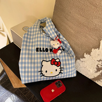 Slatka platnena torba za rame, ručna i crossbody, ljeto, velika kapaciteta