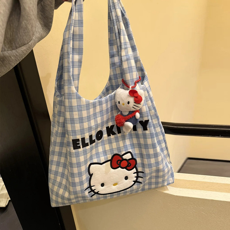 Slatka platnena torba za rame, ručna i crossbody, ljeto, velika kapaciteta