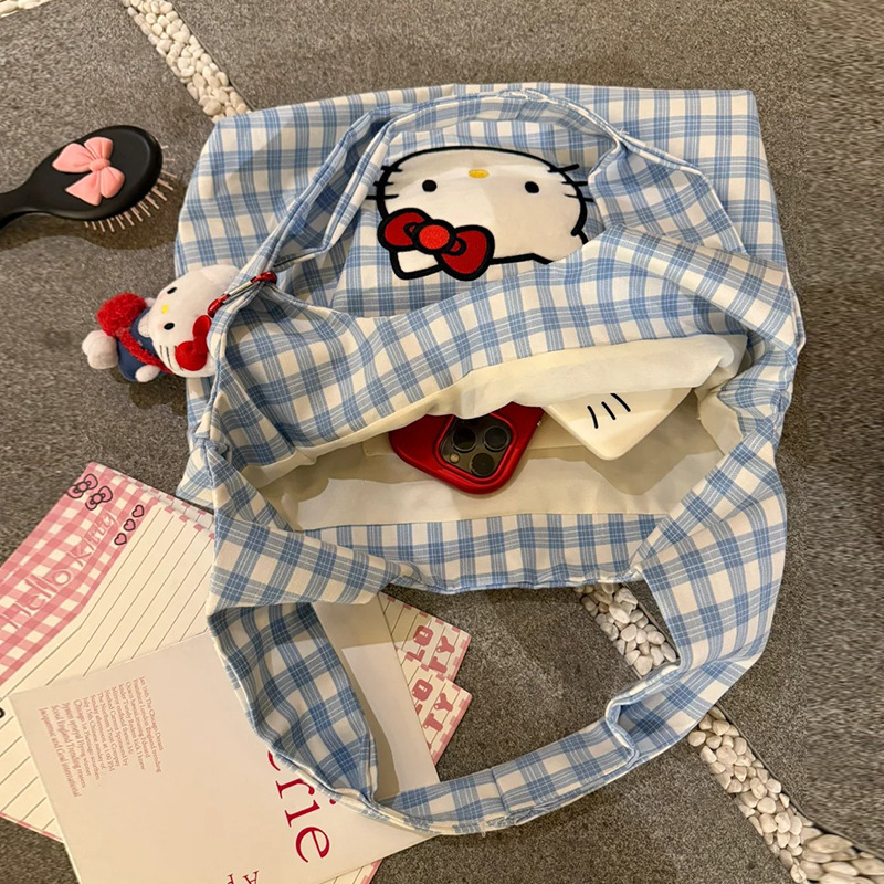 Slatka platnena torba za rame, ručna i crossbody, ljeto, velika kapaciteta