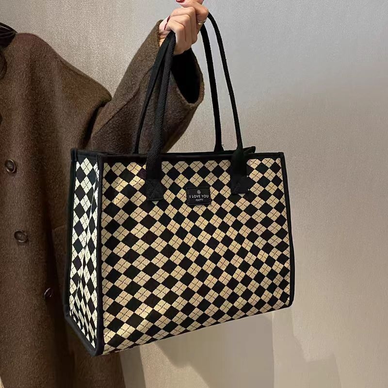 Casual PU platnena torba – unisex stil, podstava od konoplje, svakodnevna upotreba, proljeće 2025