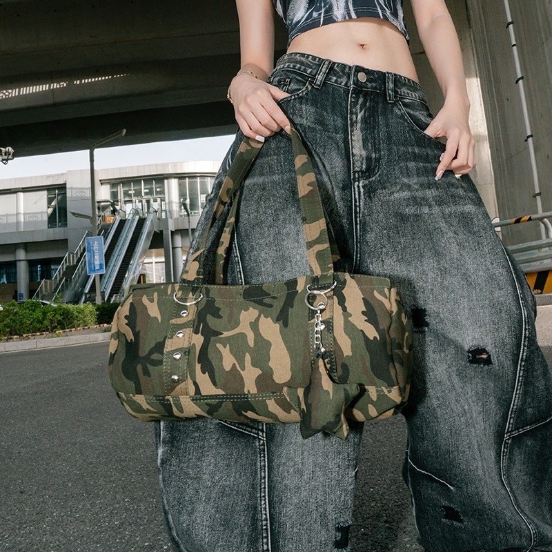 Crossbody torba za žene, najlon, gradski jednostavan stil, magnetska kopča, unutarnja pretinica za mobitel